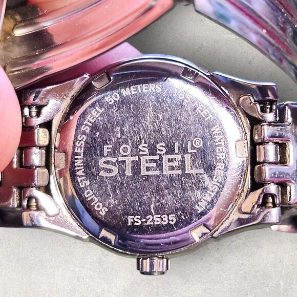 Fossil FS-2535 Women’s Bracelet Watch 23mm Silver-Tone Vintage Style Untested - Picture 6 of 6